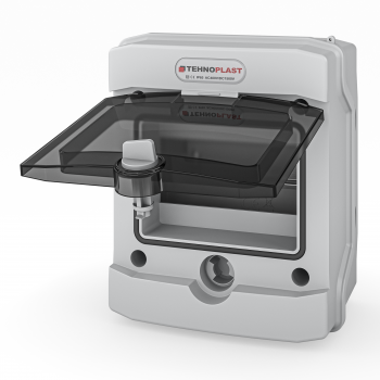 Sicherungskasten Aufputz IP65 Feuchtraum 1-Reihig 6 Module